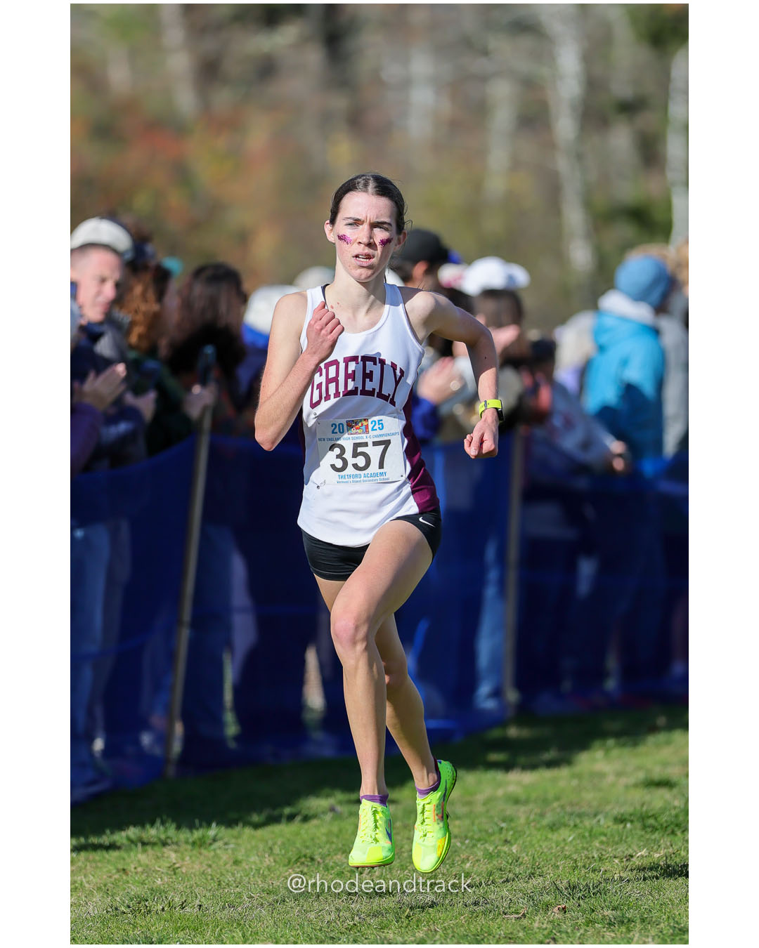 Rowan Barry, Greely High School, P18, 19:36.65 - New England Cross Country State Championship - Thetford Vt - November 8, 2025 File: ./dir-1-Girls-Championship/251108-2025-New England-Cross-Country-Championships-Thetford-VT-222-296A4064.jpg Rowan Barry, Greely High School, P18, 19:36.65 - New England Cross Country State Championship - Thetford Vt - November 8, 2025 – 2025 New E…